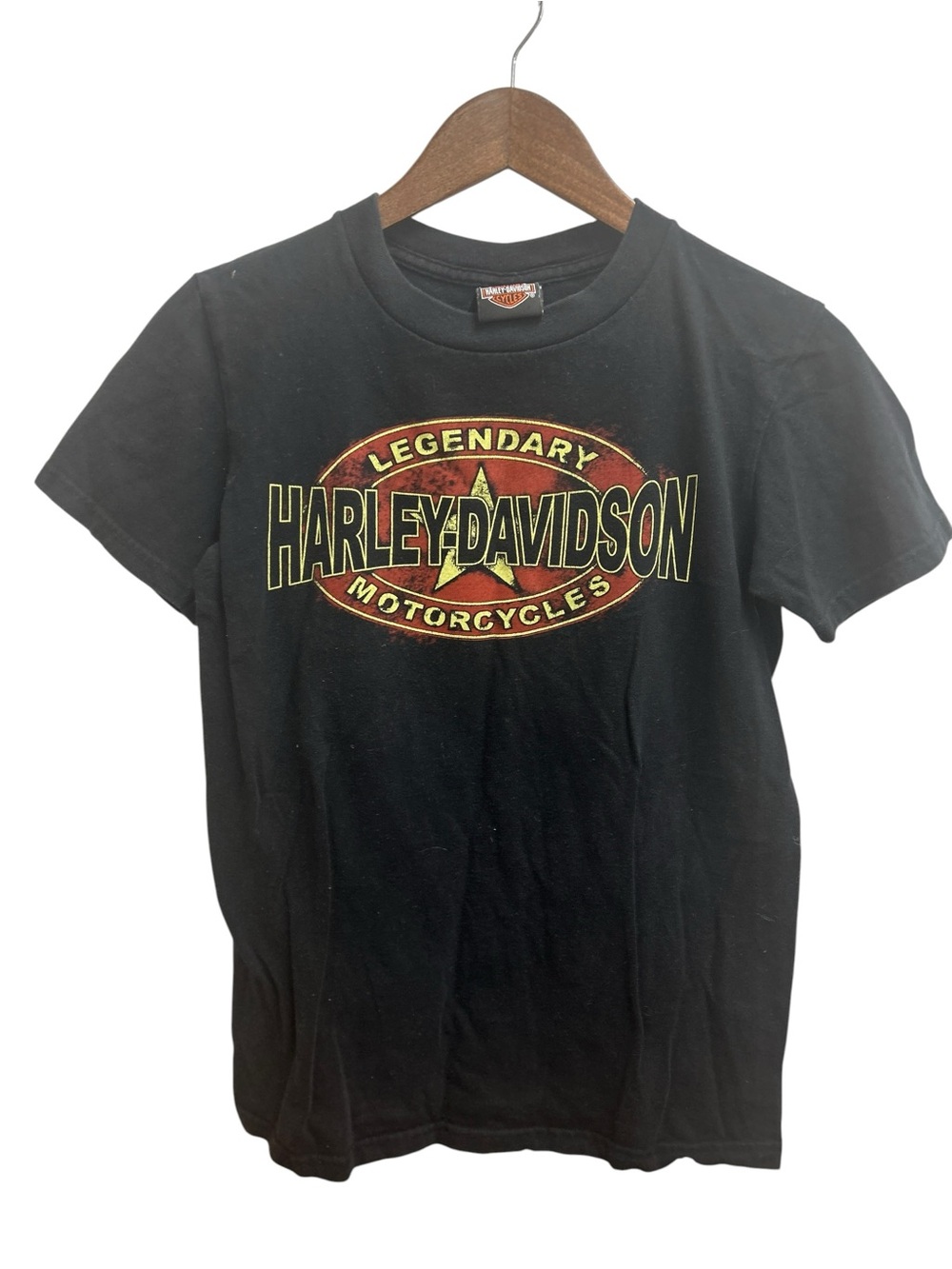 Harley-Davidson Big Barn Des Moines IA Graphic Tee Black Motorcycle Tee Size S